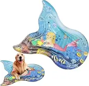yupeuooe Sensor Water Play Mat | Water Sensing Patting Play Mat,Cooling Effect Crawling Training Pad for Outdoors, Living Room, Bedroom, Bathroom