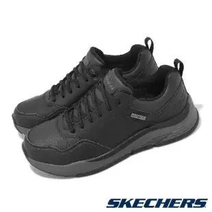 Skechers 休閒鞋 Benago-Hombr 男鞋 黑 全黑 防水鞋面 記憶鞋墊 緩衝 運動鞋 210021BKGY