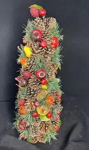Christmas tree table top decor fruit Pine