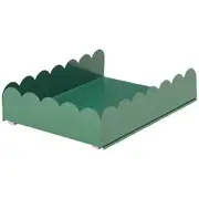 Otto Metal Scallop Document Tray Green