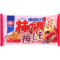 在飛比找PChome24h購物優惠-龜田 柿種米果6袋入-紫蘇梅風味 (164g)