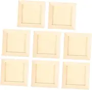 KONTONTY 8pcs DIY Clay Photo Frames Unfinished Wooden Craft Kit for Boys and Girls 12x12cm Art Home Decor Encourage Creativity
