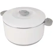 Pyrolux 10L Round Food Warmer Rice/Soup Kitchen Insulated Serving Dish White