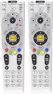 2 Pack Buck AT&T Directv RC66RX Programmable Universal Remote Control Replacemen