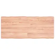 vidaXL Table Top Light Brown 140x60x(2-6)cm Treated Solid Wood Live Edge