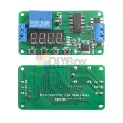 Multifunction Self-lock DC12V Relay Time Delay PLC Cycle Timer Module Switch DIY