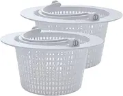Pool Skimmer - In-Ground Pool Skimmer Basket - 2X Replacement Drain Filter Cleaning Tools for Lawn Garden Spa Debris Removal Cleanout Leaves