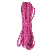 Flat Braided Leather Cord 7mm 5m Rose Red Craft Strip for Jewelry 16.4ft