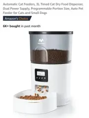 Imipaw Automatic Pet Feeder; New In Open Box; Programmable; Cats Or Small Dogs