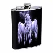 Unicorn Love Em8 Flask 8oz Stainless Steel Hip Drinking Whiskey