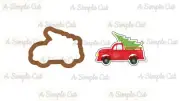 Truck with Tree Cookie Cutter