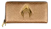 Aquaman 8" Logo Gold Scales Clutch Purse - New, With Tags