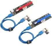 Ubit 12 Pack Latest PCI-E Riser Adapter Card + 60cm USB 3.0 Cable - 12 Pack