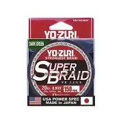 Yo-Zuri SuperBraid Dark Green 150 Yards Superbraid Braided Big Game Fishing Line