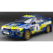 Sunstar 1:18 Scale Subaru Impreza 555 #8 P.Bourne Rally of New Zealand 1997