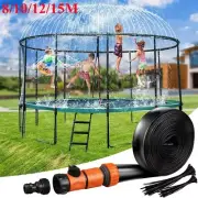 8-15M Water Game Fun Backyard Summer Kid Trampoline Sprinkler Outdoor Waterpark