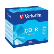 Verbatim 10Pk Cd R Jewel Case