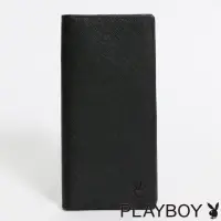 在飛比找momo購物網優惠-【PLAYBOY】翻蓋長夾 Centers系列(黑色)