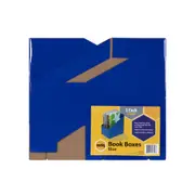5pc Marbig 27x17cm Magazine Book Storage Holder Box File Organiser Large Blue