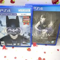 在飛比找蝦皮購物優惠-PS4 遊戲 實體光碟★英文版。蝙蝠俠 阿卡漢 VR★Bat