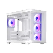 darkFlash ATX Mid-Tower Gaming PC Case, Back Plug-in BTF Motherboard, with 4 ...