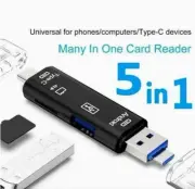5 In 1 Multifunction Usb Type C/Usb /Micro Usb/Tf Memory Card Reader OTG Adapter