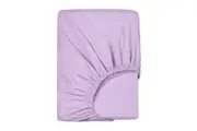 LINENOVA Pure Cotton Deep Fitted Sheet Cover (Lavender)