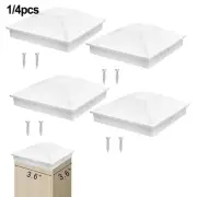 4x4 Black Post Cap for Wood Fence Posts 3 6 by 3 6 Inches Weatherproof