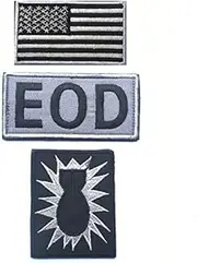 [YOYUMI] Military Patch Three-Piece Armband EOD Bomb Patch Embroidery Patch Hook and Loop Morale Badge