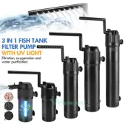 Internal Aquarium Fish Tank UV Sterilizers Filter Quiet Water Pump Strong Flow