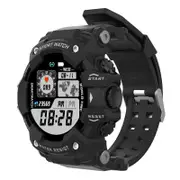 1.28 Inch Waterproof Smart Watch With Heart Rate Blood Pressure Monitoring Black Smart Watches