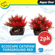 Aqua One Ecoscape Foreground Catspaw 2pk Red (28296)