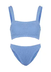 Hunza G Xandra Seersucker Bikini - Light Blue - One Size ONE SIZE