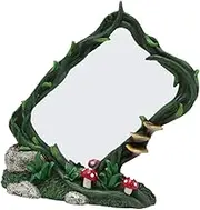 Resin Mirror Decorative Mirror for Living Bedroom Vanity Table Unique Floral Accent for Home Decor