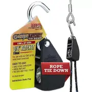 3/8" Heavy-Duty Ratcheting Tie Down Rope Hanger - Powerful Pulley System for ...