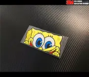 Spongebob PEEKING window JDM Reflective Sticker