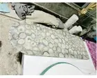 White Gemstone Table Tops Custom Made Marble Dine Table Kitchen Slab Countertop