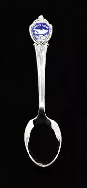 Long Beach, CA "Spruce Goose" Mini Stainless Steel Souvenir Spoon (Cir. 1980's)
