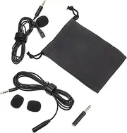 UPKOCH 1Set Clip Microphone for Interviews Live Streaming and Recording Professional Lavalier Mic with Sturdy Clip for Voice Capture