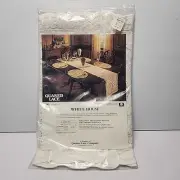 Vintage Quaker Lace 'White House' White Runner 6280 15"x54" NOS Sealed