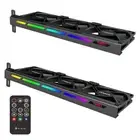 3 x 90mm 5V 3 Pin VGA Fan Graphics Card Cooling Fan with ARGB Light Strip