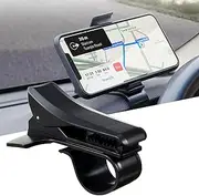 Gipoowaa Car Phone Holder Mount, 360 Degree Rotation for Car Dashboard Clip Cell Phone Holder, Dashboard Clip Mount Car Phone Stand Compatible for Any Smartphone