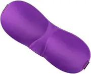 WEKAMOS Contoured Adjustable Sleep Mask for Night Travel and Naps Lightweight Eye Shade with Breathable Comfortable Head Purple