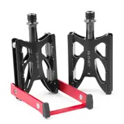 PD-M72 9/16 Folding Mountain Bikes Pedal with Kickstand Superlight Road Bicycles Stand Holder Portable Storage Aluminum Alloy