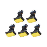 Game Push Buttons Rectangle Push Switches Yellow LED Light 49x33mm/12V/5 Pcs