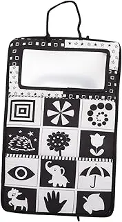 BCOATH Sensory Mirror Activity Book Portable Backseat Pendant for Newborns Multi Use Cognitive Plaything Stimulates Visual Perception Imagination Present