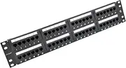 2U 48 Ports Cat6 Unshielded Wallmount or Rackmount Patch Panel UTP Ethernet Patch Panel with Cat6 Adapter Patch Panel