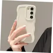 Wave Frame Case for Phone Case, Cute Wave Frame Samsung Galaxy S20 FE 5G White