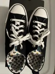 Ladies Converse All Star St569151F Black/White/Multi Sneakers Shoes US Size 9