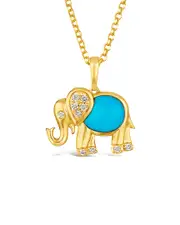 Le Vian Alive 14K 0.85 ct. tw. Diamond & Turquoise Pendant